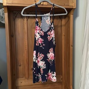 Women’s White Birch Swing Style Floral Spaghetti Strap Camisole Top